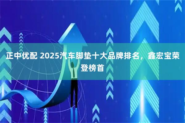 正中优配 2025汽车脚垫十大品牌排名,鑫宏宝荣登榜首